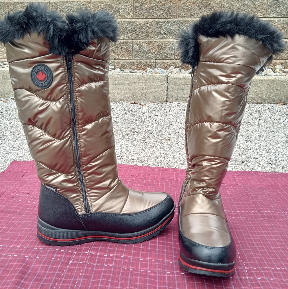 Women's Cougar Canada Bistro Bronze Snow Boots Size 9